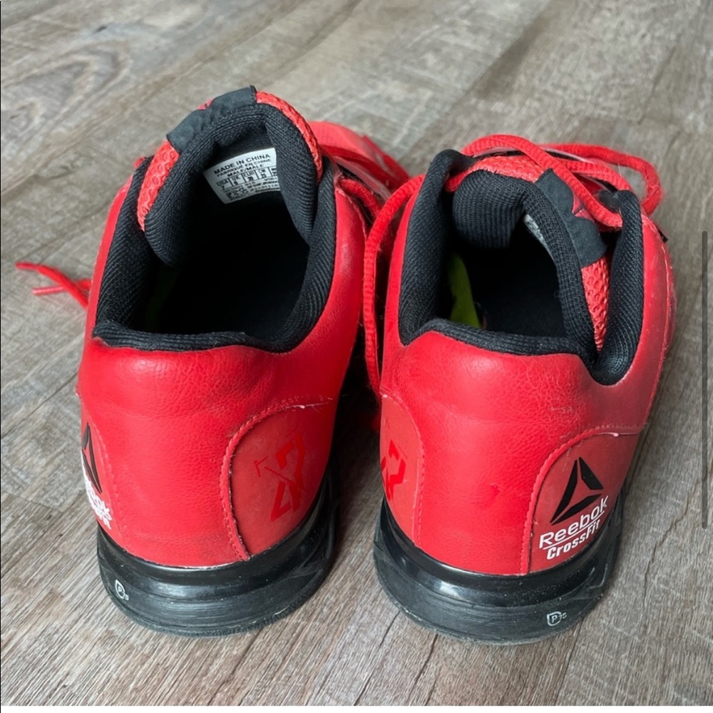 Reebok Red Crossfit Hybrid Weightlifting Shoes Gem